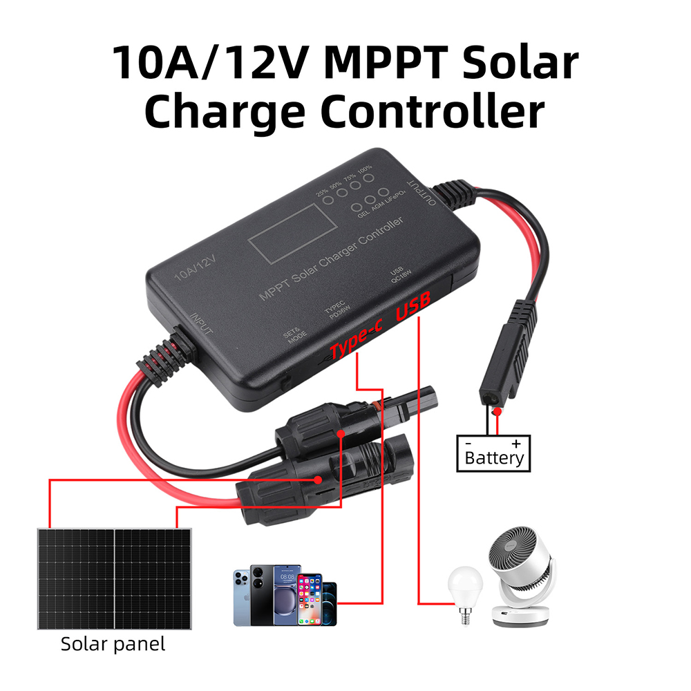 Controlador de Carga Solar MPP - Drone Solar Charger reseña y precio
